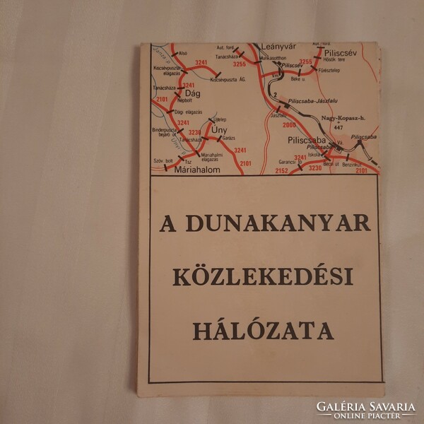 A Dunakanyar közlekedési hálózata   Kartográfiai Vállalat 1982.