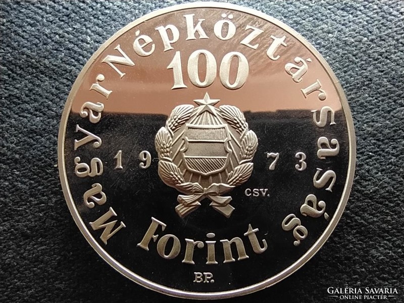 150 éve született Petőfi Sándor .640 ezüst 100 Forint 1973 BP PP (id73336)