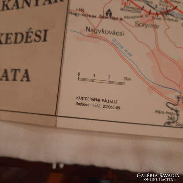 A Dunakanyar közlekedési hálózata   Kartográfiai Vállalat 1982.