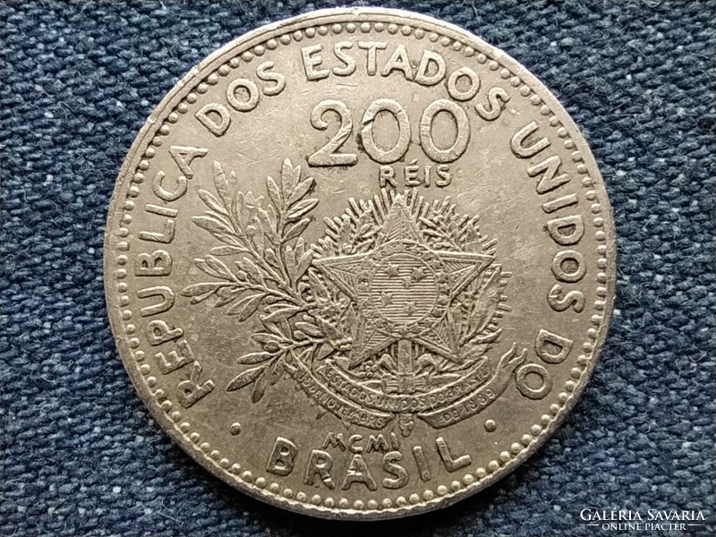 Brazil liberty 200 reis 1901 (id54282)