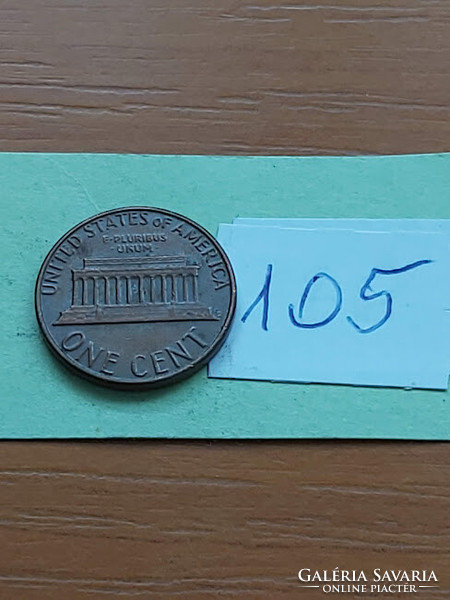 USA 1 CENT 1982  Abraham Lincoln, Réz-Cink  105