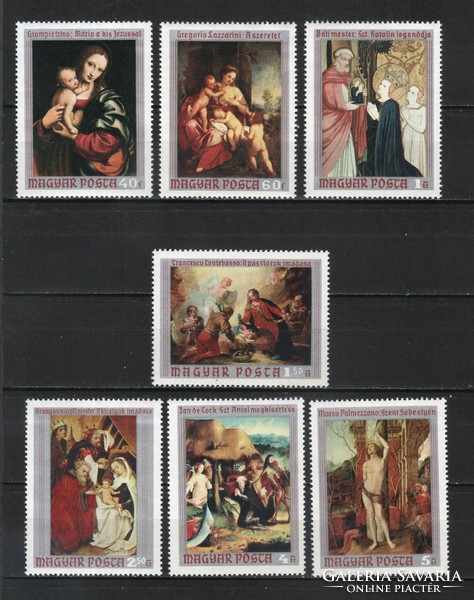 18 Db. különféle postatiszta Festmény sorozat