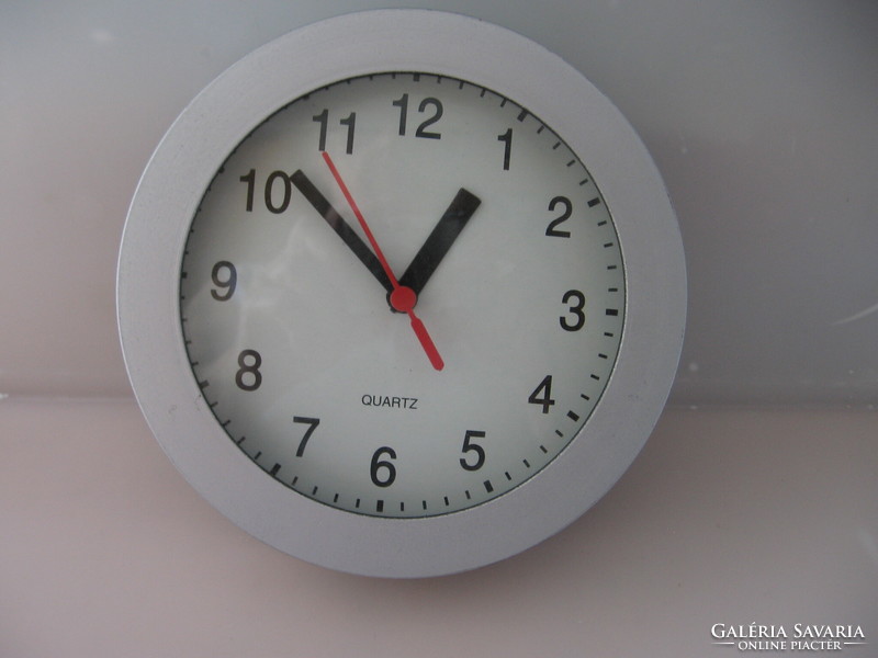 Gray wall clock
