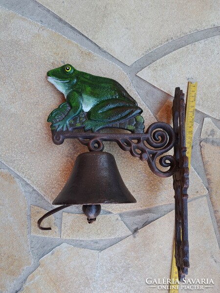 Beautiful cast iron frog bell, pigeon, bell, door decoration