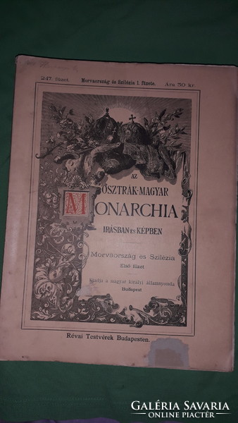 1897. Az Osztrák-Magyar Monarchia irásban és képben - Morvaország és Szilézia -XIV. KÖNYV RÉVAI