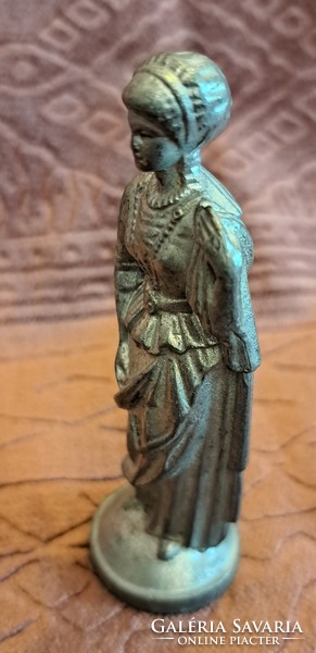 Ólom miniatűr hölgy, dáma szobor (L4064)