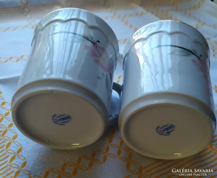 Cluj Romanian porcelain cups for sale! 2 Pcs
