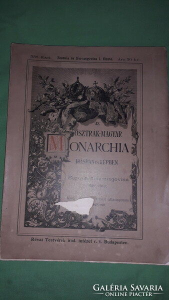 1901.. Az Osztrák-Magyar Monarchia irásban és képben - Bosznia és Herczegovina -XIX. KÖNYV RÉVAI