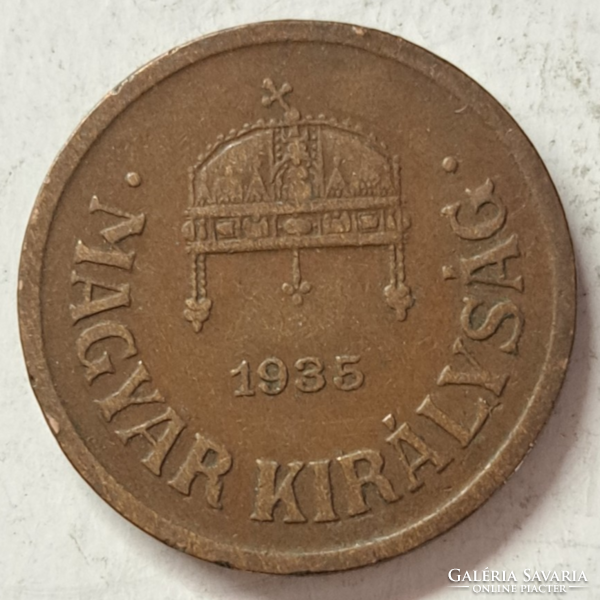 1935. 2 Fillér Magyar Királyság (522))
