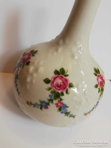 Rózsás wallendorf porcelán váza