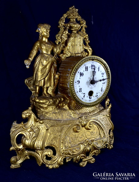 Antique French Neo-Rococo mantel clock