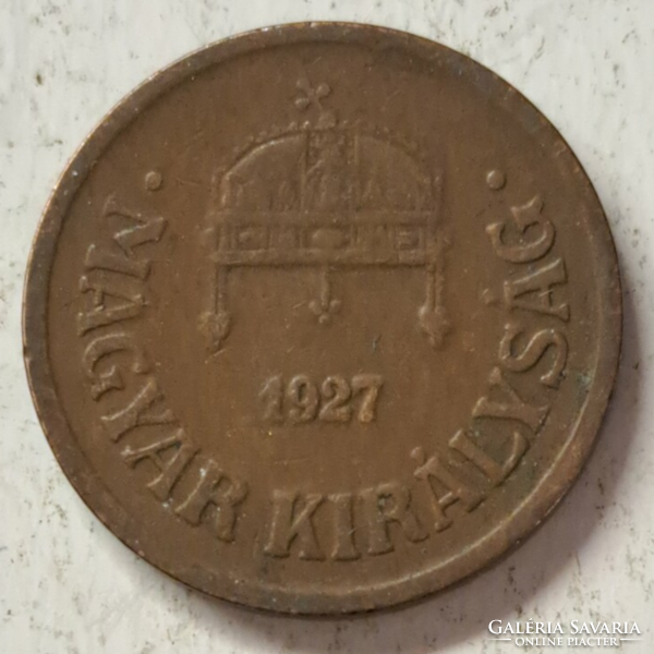 1927. 2 Filér Hungarian kingdom (528)