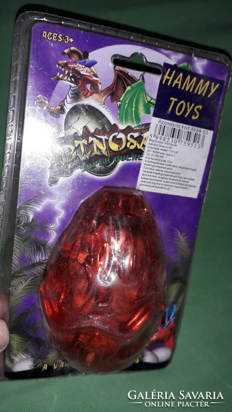 Flawless, unopened retro dinosaur toy, egg inside, assembleable dino figure according to the pictures