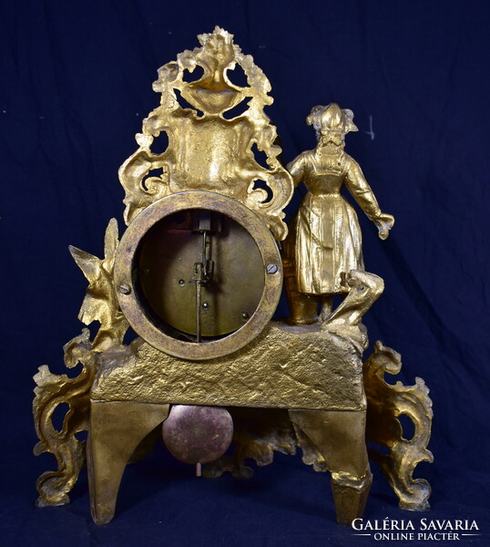 Antique French Neo-Rococo mantel clock