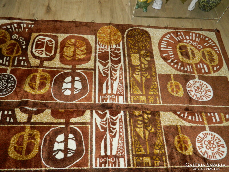 Retro silk carpet tapestry.