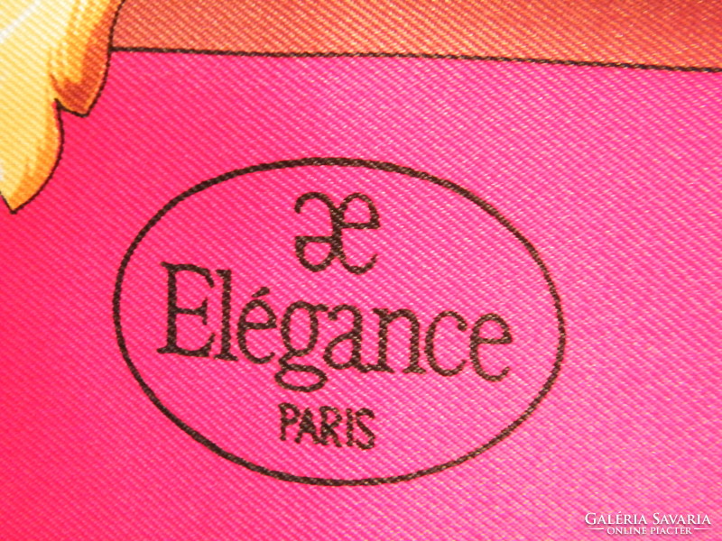 Vintage AE Elégance francia selyemkendő, sál