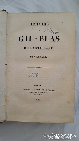 Histoire de gil-blas de sentillane (rare) 1842