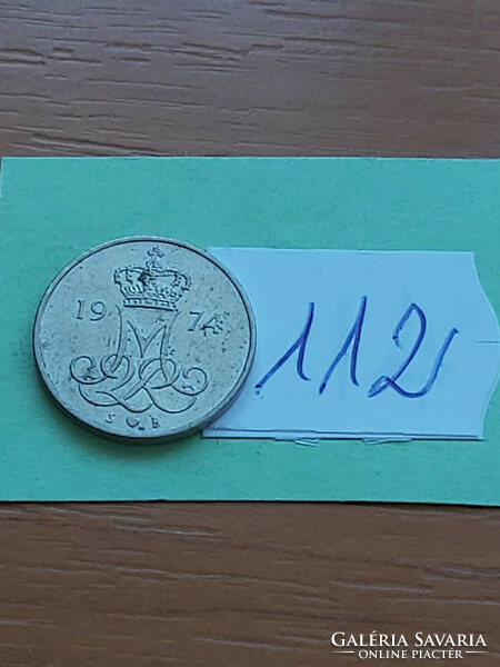 Denmark 10 öre 1974 copper-nickel, ii. Queen Margaret 112