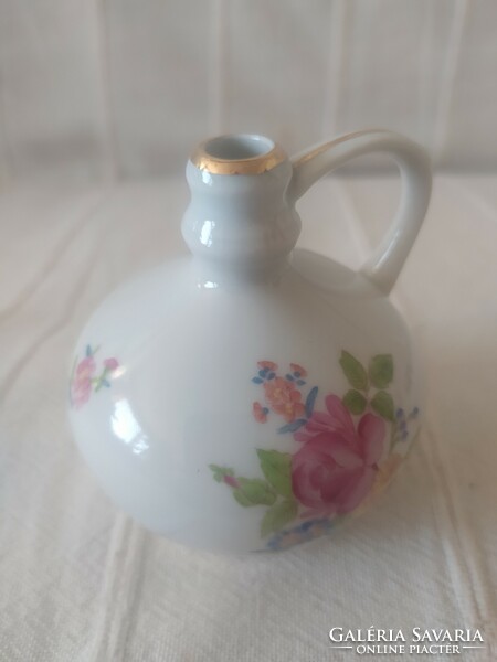 Herend decorative jar, jug with field flower pattern, perfect, 7 cm