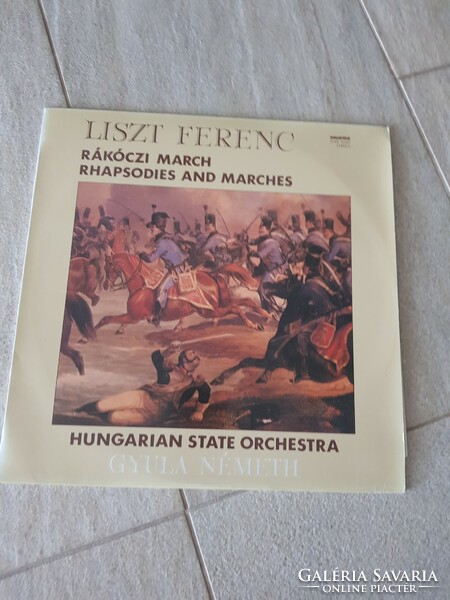 LP Bakelit vinyl hanglemez Liszt Ferenc Rákóczi