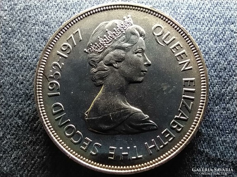 Guernsey II. Erzsébet uralkodásának 25. évfordulója 25 penny 1977  (id62191)