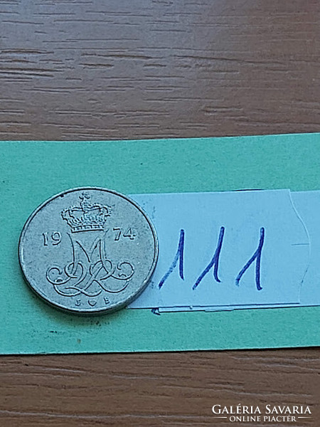 Denmark 10 öre 1974 copper-nickel, ii. Queen Margaret 111