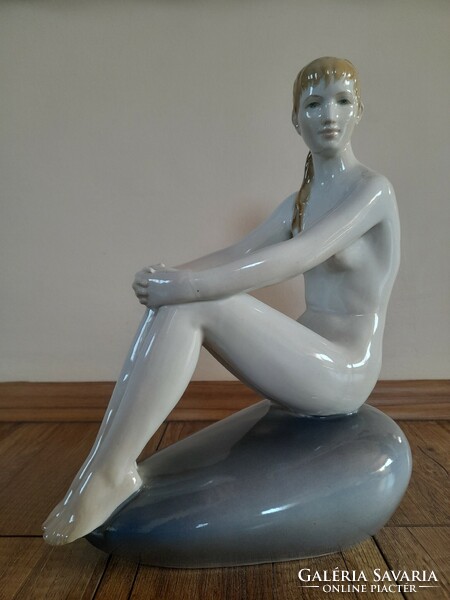 Antique zsolnay large-scale nude