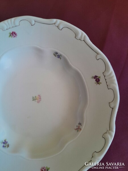 Zsolnay  szórt virágos tányér 24cm