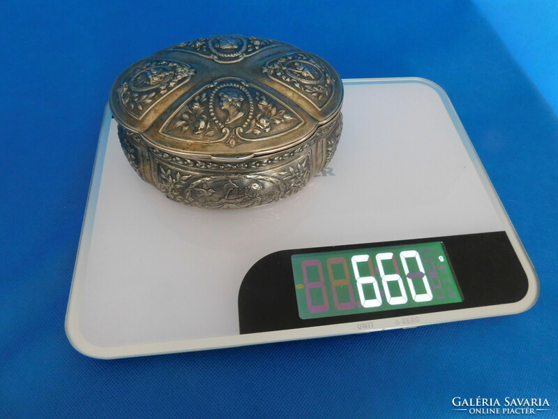 Silver baroque sugar box 660 gr