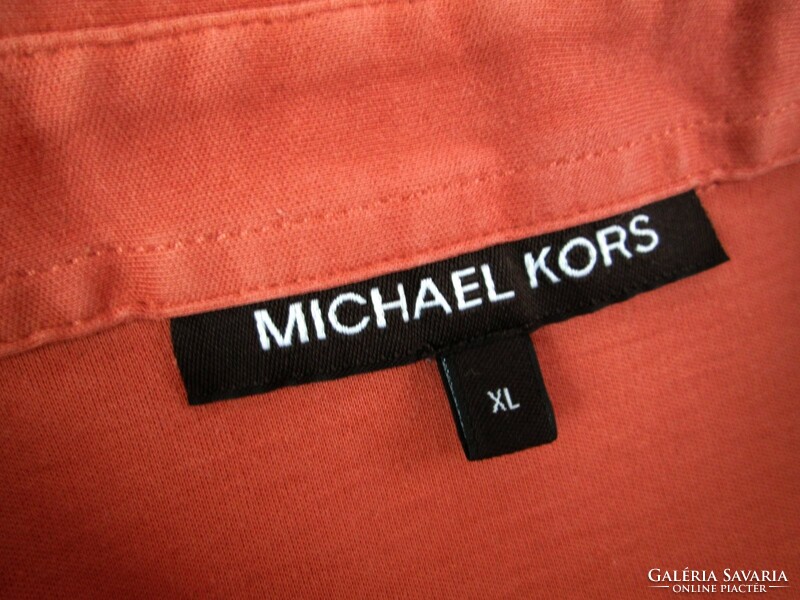 Original michael kors (l / xl) sporty short sleeve men's collar t-shirt