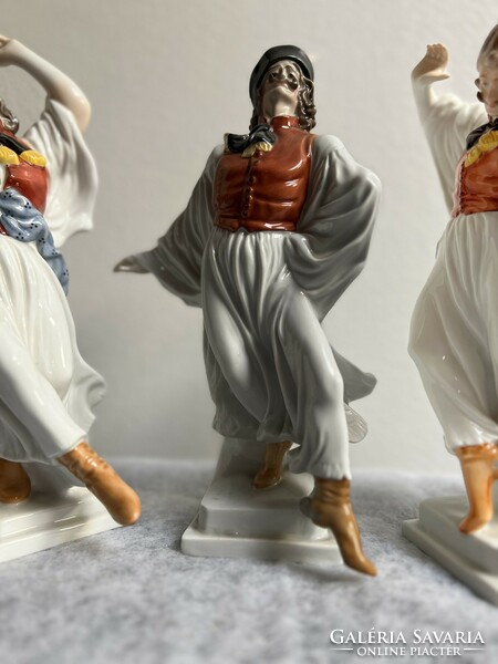 Herend dancing shepherds 30 cm size perfect 4 pieces in one