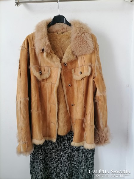 They are more beautiful than me plus size elegant fine goatskin autumn spring coat jacket original fur lining