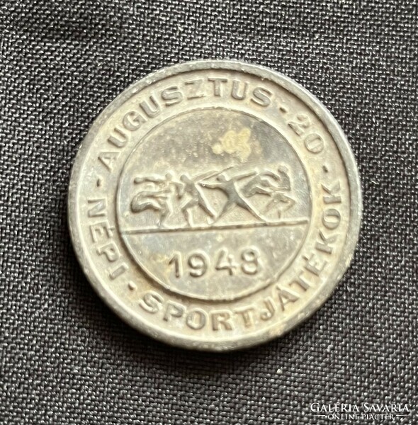 Folk sports plaque coin from 1948