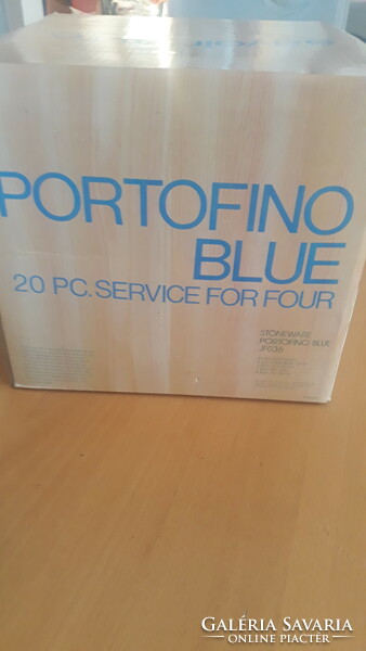 Savoir Vivre Portofino kék 20 db étkészlet - nem használt - eredeti dobozban