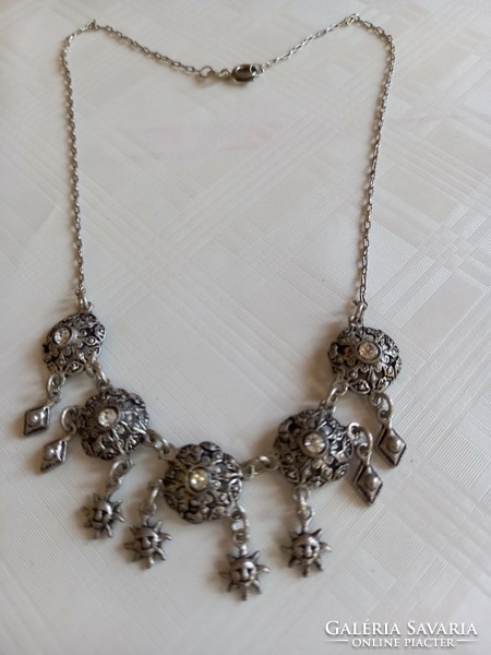 Antique Gyonyoru 925 sterling silver necklace