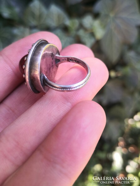 Gyönyörű karneol köves ezüst gyűrű