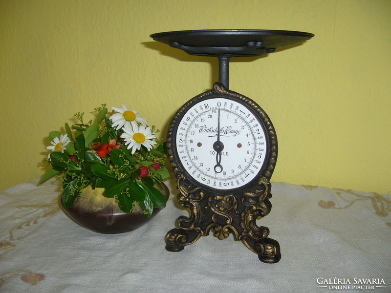 Very old /130 years/ German clock scale. Free delivery to Foxpost machine!