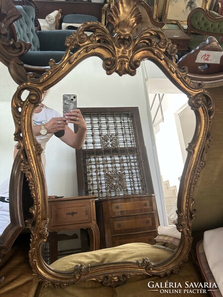 Gilded baroque mirror