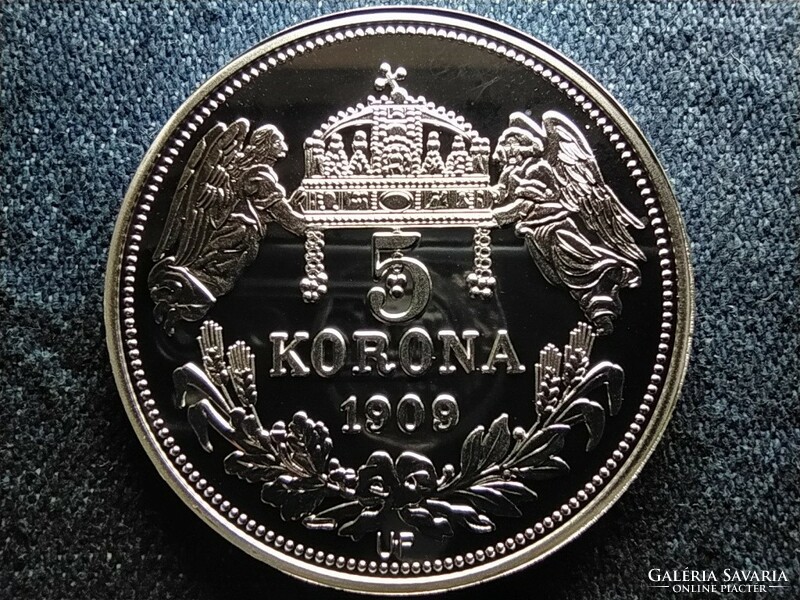 Királyi Koronák Utánveretben III. László 5 korona .999 ezüst PP (id57459)