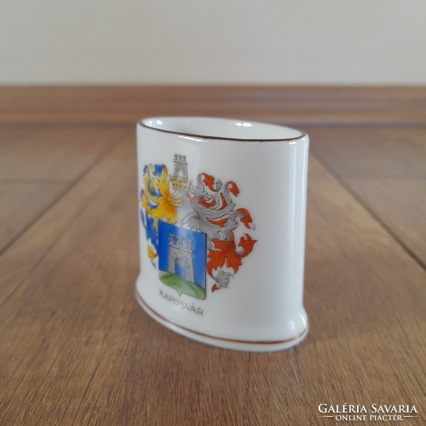 Antique Herend Kaposvár coat of arms porcelain