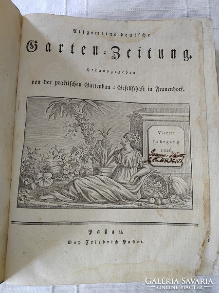 Allgemeine Deutsche Garten-Zeitung (Kertészeti folyóirat)- 1826/1-52