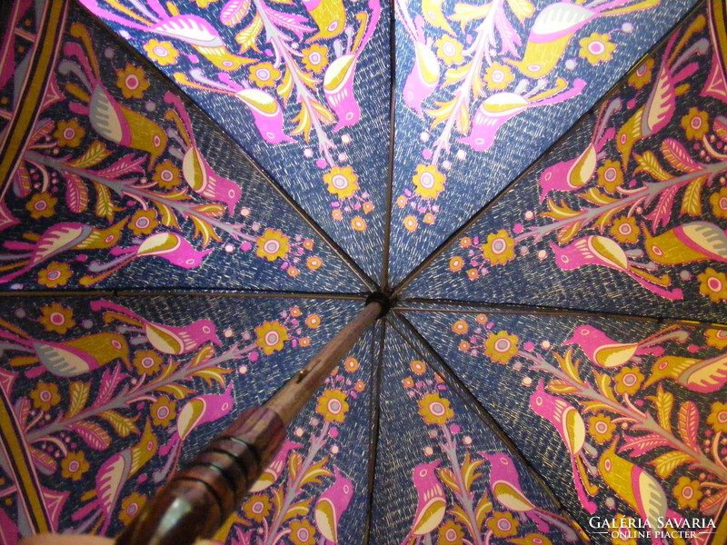 Vintage French neyrat autun umbrella - women's umbrella in the shape of a bird's dome, 70s