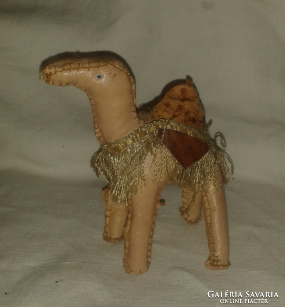 Retro decorative object (camel made of leather)