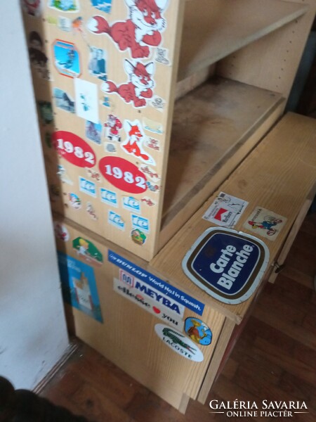 Huge retro cabinet full of stickers