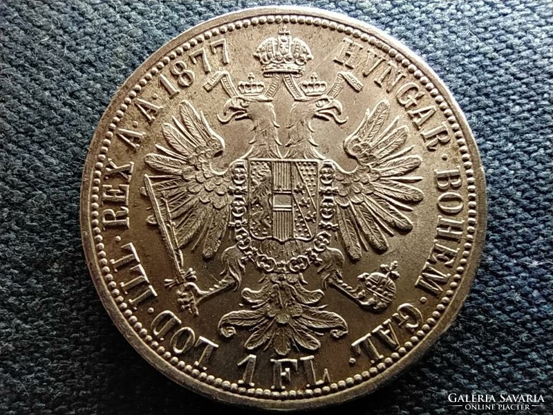 Ausztria Ferenc József .900 ezüst 1 Florin 1877 EXTRA (id67589)