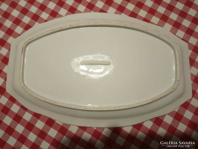 Selb Bavaria, large porcelain soup bowl + steak