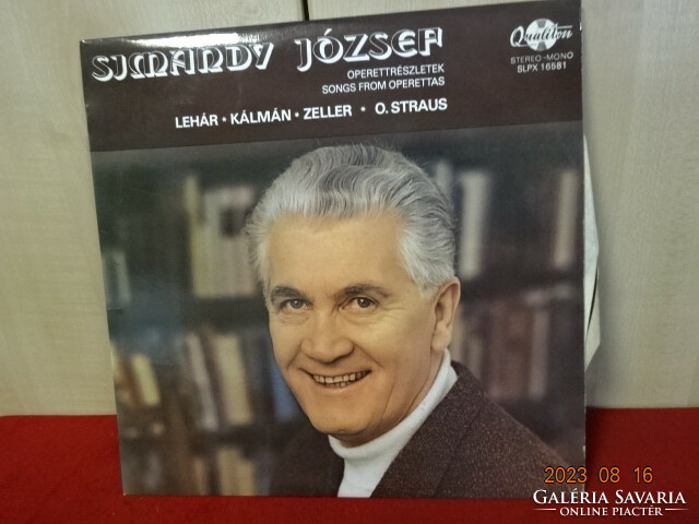 Vinyl LP. Qualiton slpx 16581. József Simándy operetta. Jokai.