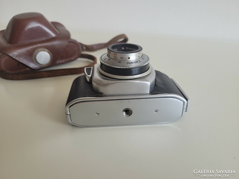 Régi retro Beier Junior fényképezőgép tokkal mid century
