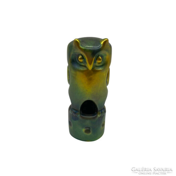 Zsolnay eozin owl - modern - m1458
