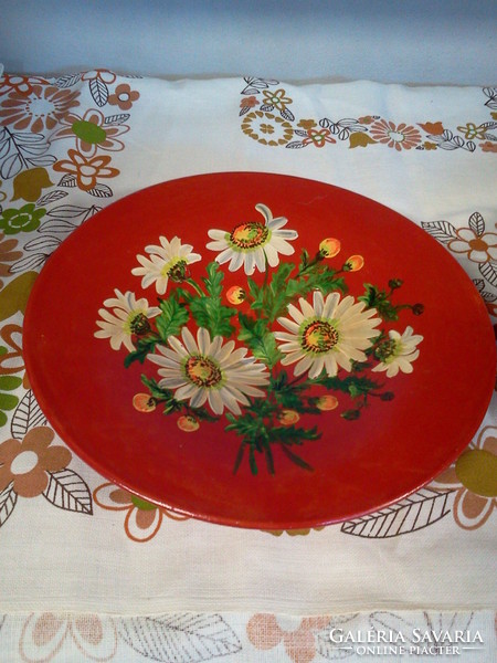 Népi festett tányér 3 db